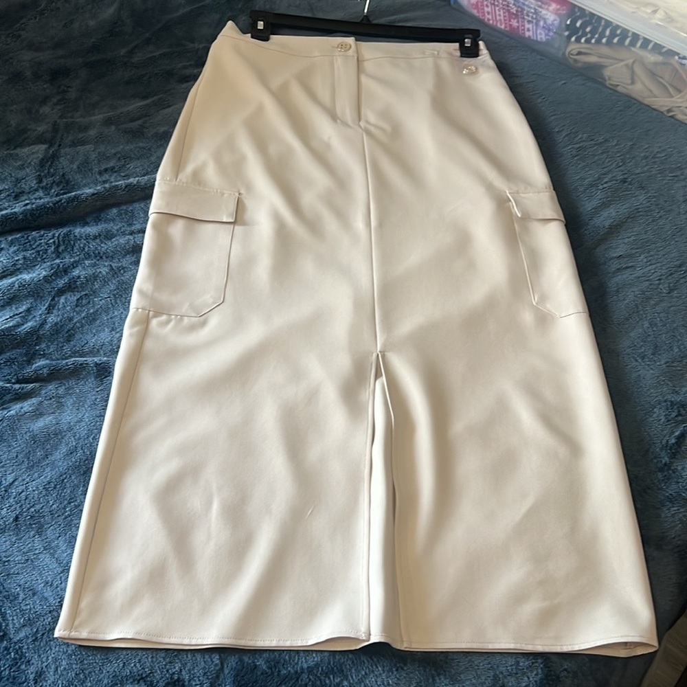 Messini tan skirt NWOT retail$38 - Picture 2 of 6